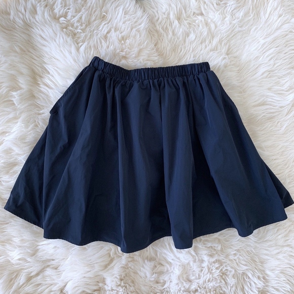 H&M Navy Blue Flare Circle Mini Skirt - Picture 2 of 7
